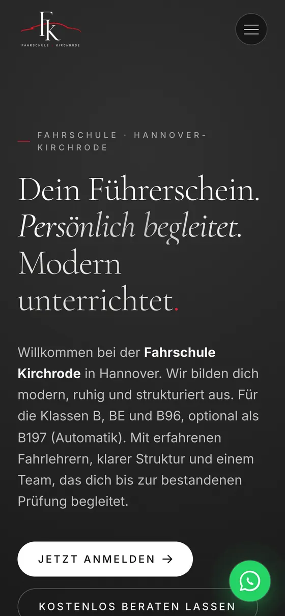 Fahrschule Kirchrode am Handy