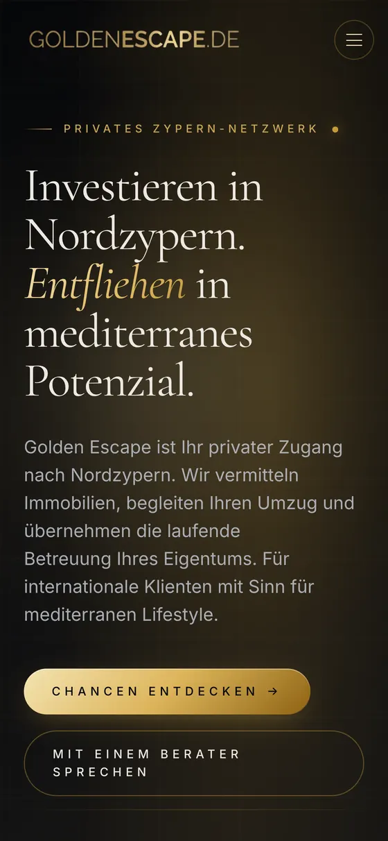 Golden Escape am Handy